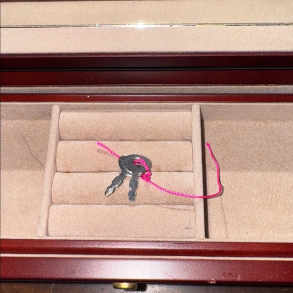 Things Remembered Elegant Wooden Jewelry Box with Mirror - Picture 3 of 6